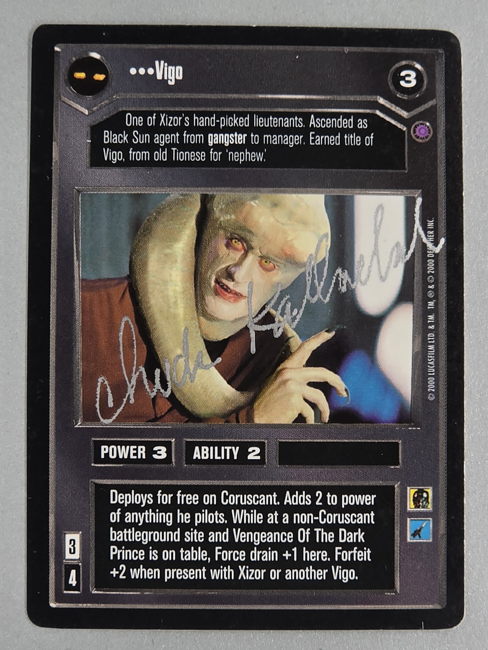 Vigo signed by Chuck Kallenbach